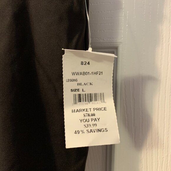 WeWoreWhat Women's High Waist Leggings Size L NEW Black Loungewear Athleisure - Picture 7 of 9